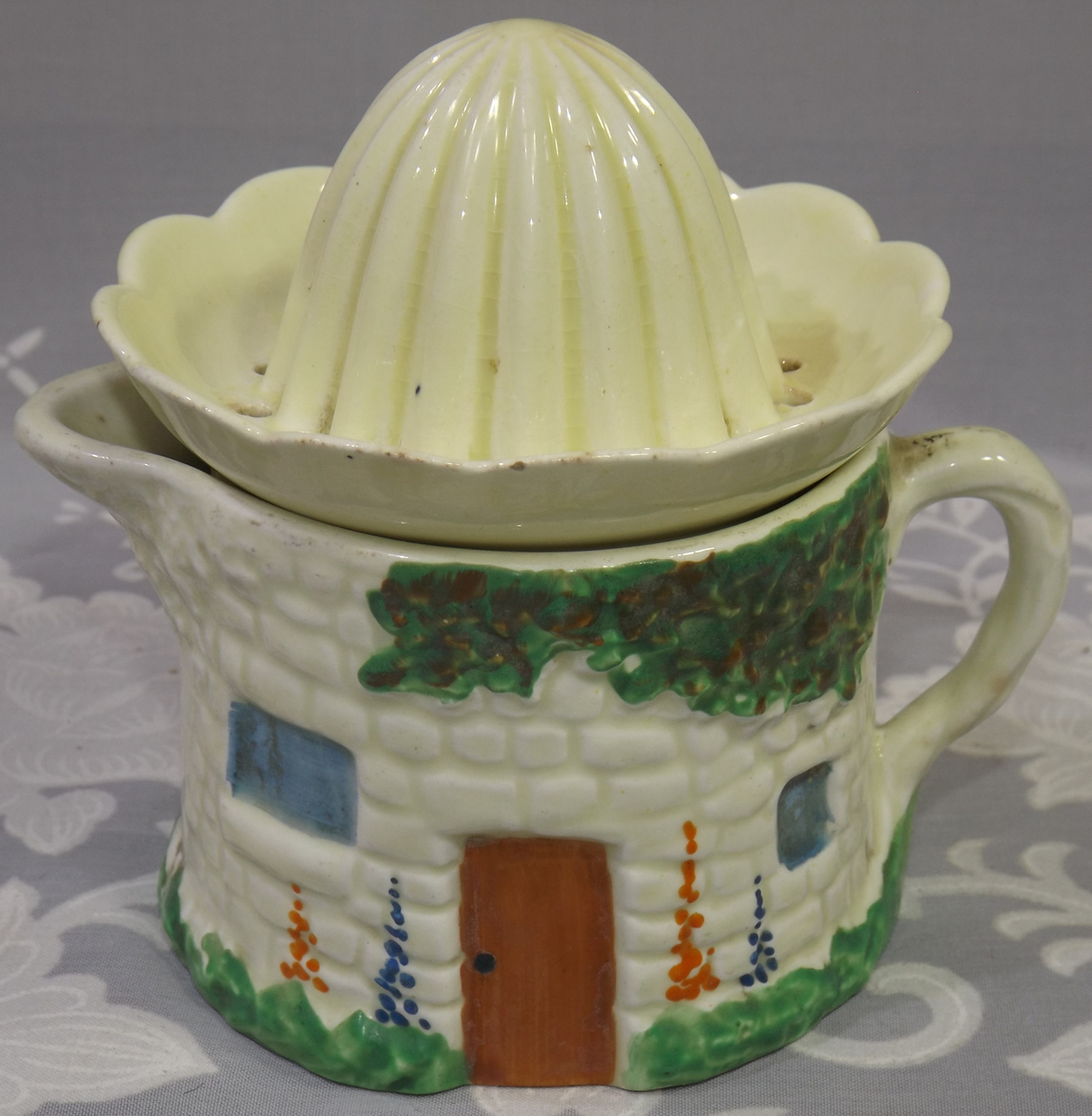 White Carlton Ware cottage juicer jug