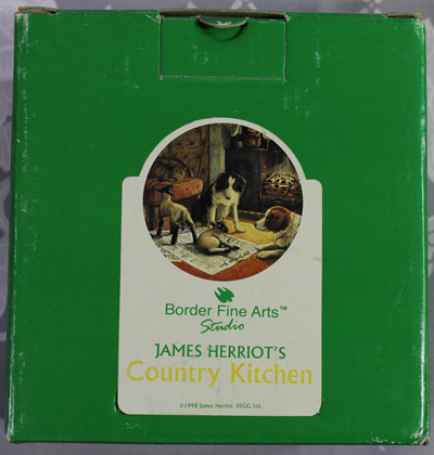 Box for a border collie ceramic juicer