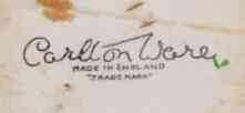 The base mark on an orange citrus peel Carlton Ware 2 piece juicer