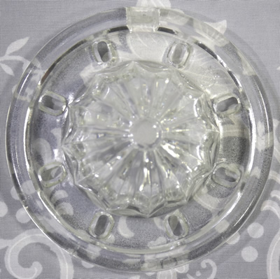 US Glass clear glass reamer for teardrop handle juicer set