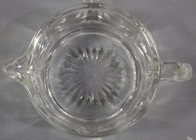Star base clear glass 2 piece