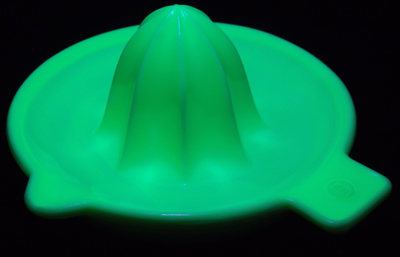 Custard Edna Barnes 4½" juicer under UV light