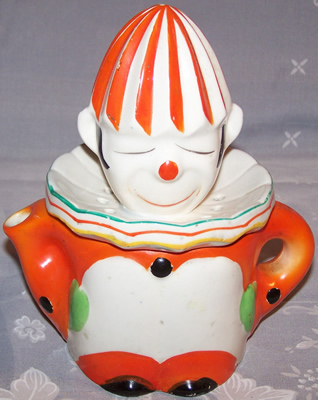 6&frac34;" orange & white clown juicer
